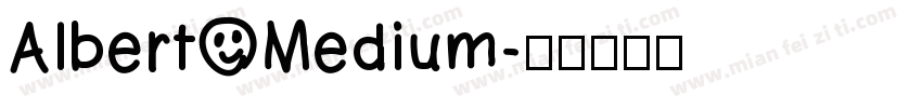 Albert Medium字体转换